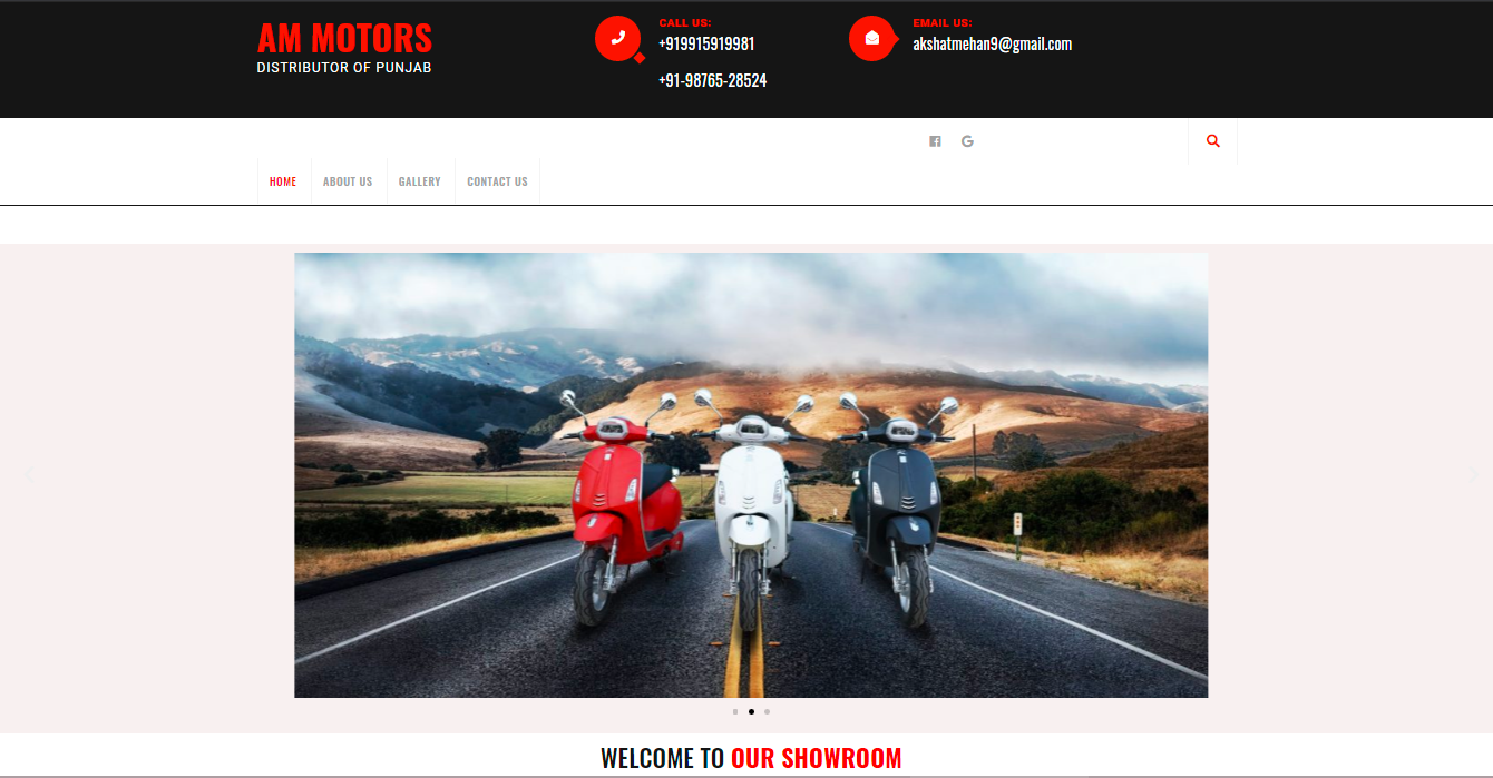 AM Motor Hub Website